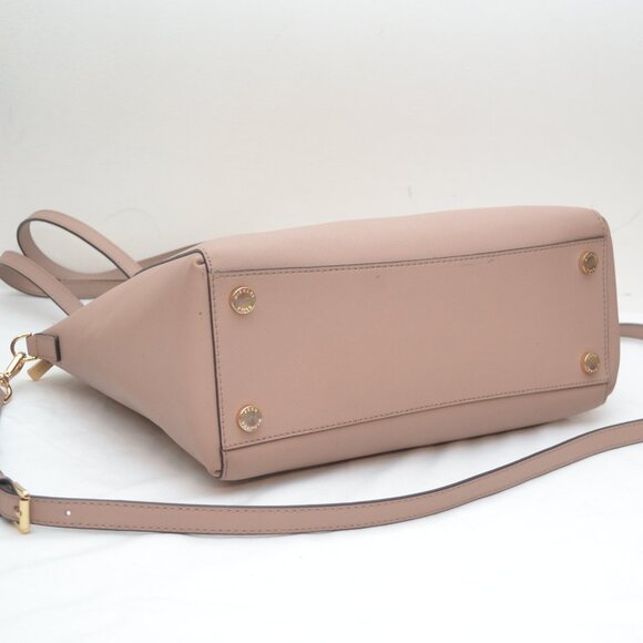 Michael Kors Large Leather Hamilton Traveler Satchel Pre Owned - Picture 5 of 9